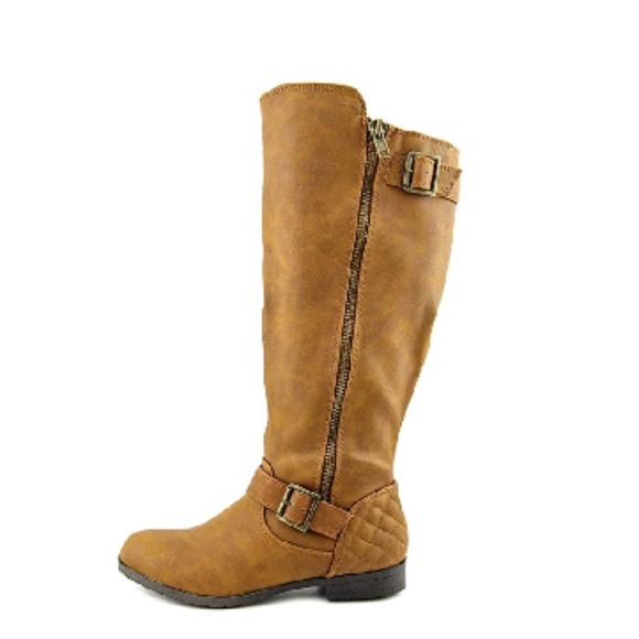 Material Girl Larisa Wide Calf Women US 5.5 Brown - Picture 2 of 3